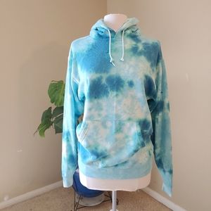 Artist Union Tie Dye Hoodie Blue/Green Size S